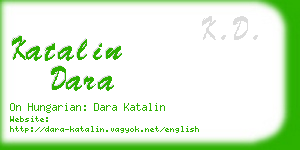 katalin dara business card